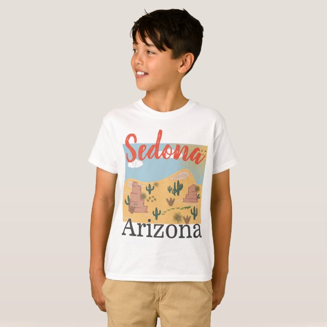 Sedona Arizona Desert T-Shirt, pojkens T Shirt (Hel framsida)