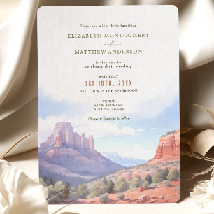 Sedona Arizona Destination Wedding Inbjudningar