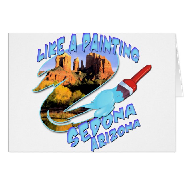 Sedona Arizona Hälsningskort (Framsidan Horizontal)