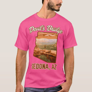 Sedona Arizona Hiking Äventyr Djävulen Bridge Nov T Shirt