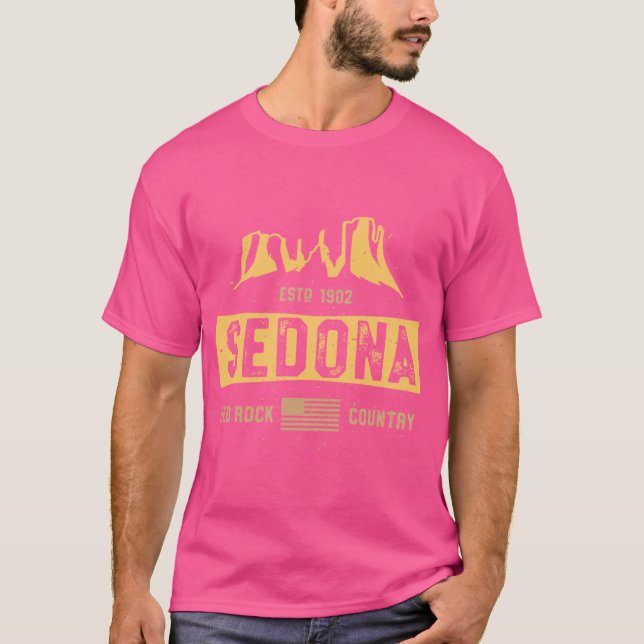 Sedona Arizona Hiking Shirt Gift Red Rock Country  T Shirt (Framsida)