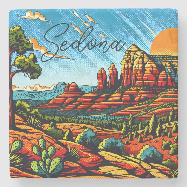Sedona, Arizona Jul Stenunderlägg (Framsidan)
