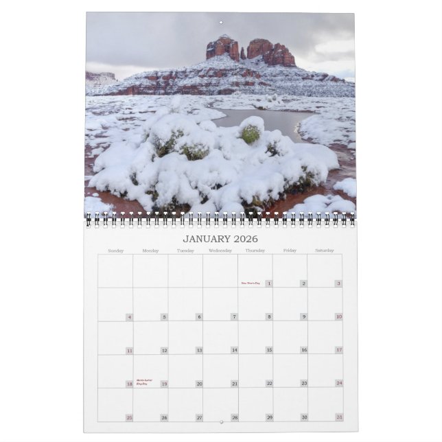 Sedona Arizona Kalender (Jan 2026)