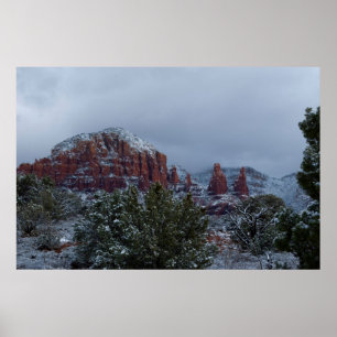 Sedona Arizona med Snö 2789 Poster