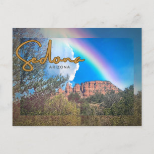 Sedona, Arizona - Mountain Rainbow Ligcape Vykort