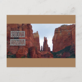 Sedona Arizona Mountains Travel Poster Vykort