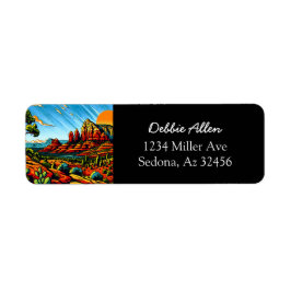 Sedona, Arizona Personligen Returadress Etikett