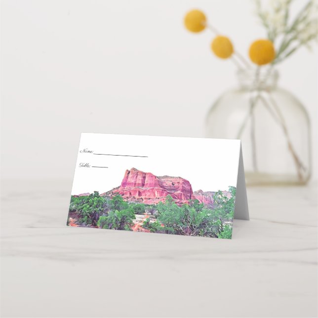 Sedona Arizona-platskort Placeringskort (Framsida)