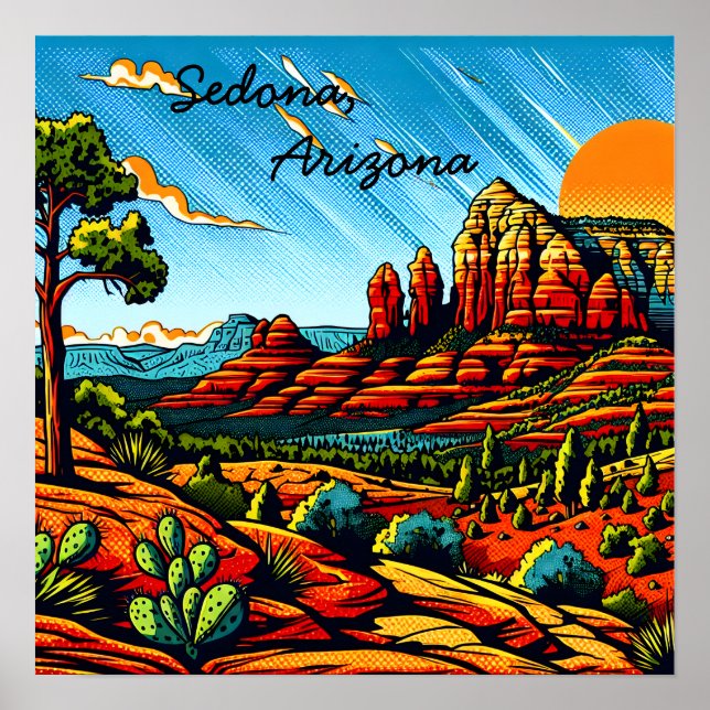 Sedona, Arizona Poster (Framsidan)