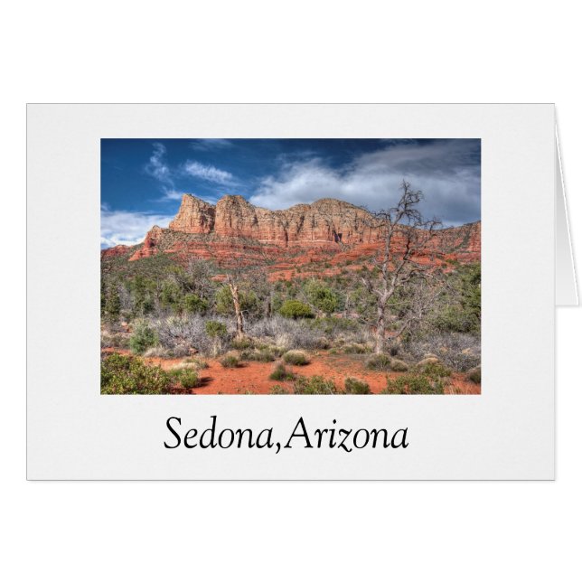 Sedona Arizona red sten Hälsningskort (Framsidan Horizontal)