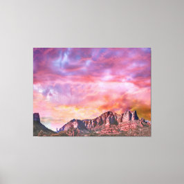 SEDONA ARIZONA Red Sten Sunset Canvastryck