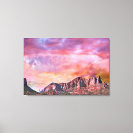 SEDONA ARIZONA Red Sten Sunset Canvastryck