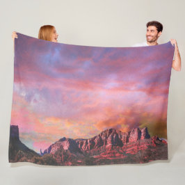 SEDONA ARIZONA Red Sten Sunset Fleecefilt