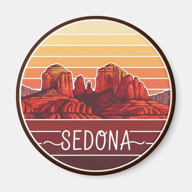 Sedona Arizona Red Sten Travel Magnet (Framsidan)