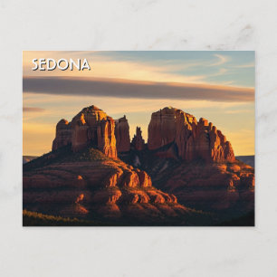 Sedona Arizona Resa Röda Klippor Vertikal Vykort