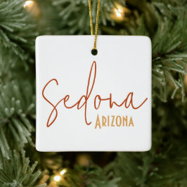 Sedona Arizona Resa Souvenir Present Julgransprydnad Keramik
