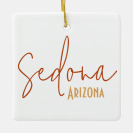 Sedona Arizona Resa Souvenir Present Julgransprydnad Keramik