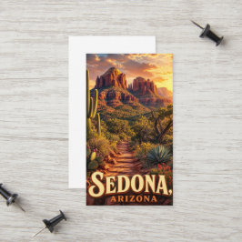 Sedona Arizona Solnedgång Röd Klippa Öken Resa