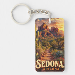 Sedona Arizona Solnedgång Röd Klippa Öken Resa