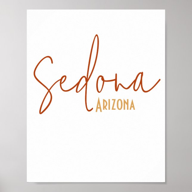 Sedona Arizona souvenir Poster (Framsidan)