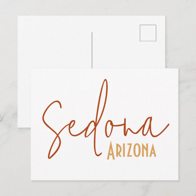 Sedona Arizona souvenir-resa-gåva Vykort (Fram/baksida)