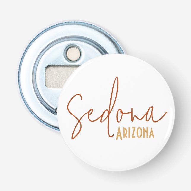 Sedona Arizona Souvenir Resa Present Flasköppnare (Framsidan)