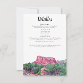 Sedona Arizona Spanska Dettales Card Inbjudningar