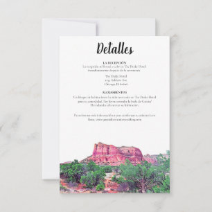 Sedona Arizona Spanska Dettales Card Inbjudningar