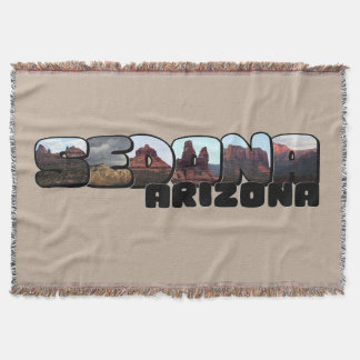 Sedona Arizona Stor Bokstav - Bergsutsikt Filt