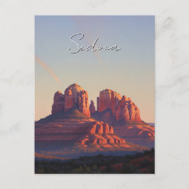 Sedona Arizona Travel Cathedral Sten Vykort