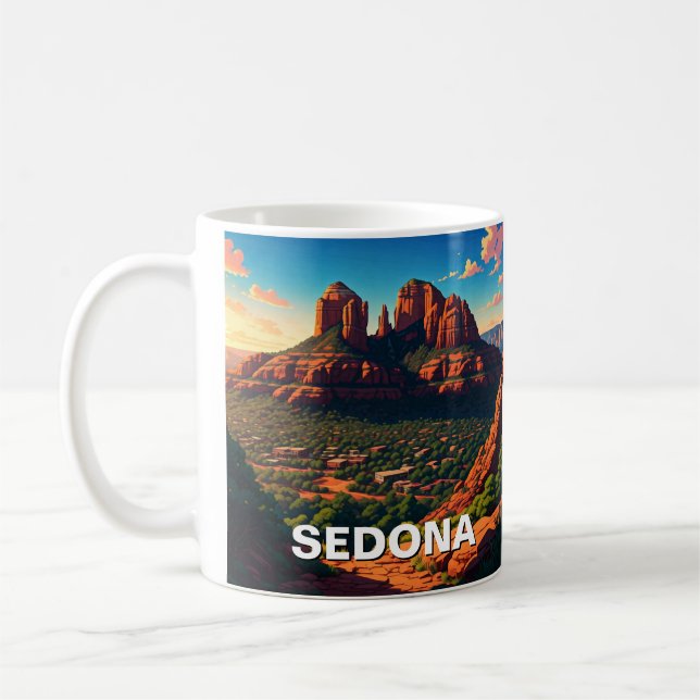 Sedona Arizona Travel Lodrät Kaffemugg (Vänster)