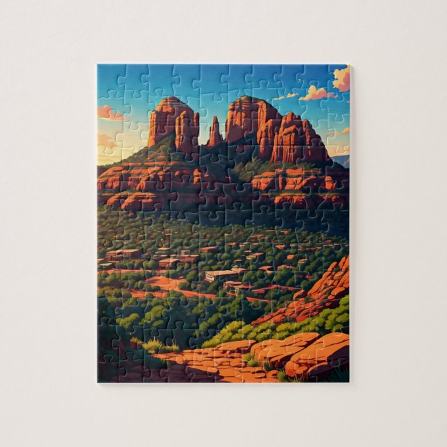 Sedona Arizona Travel Lodrät Pussel (Vertikal)
