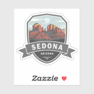 Sedona Arizona Travel Red Sten Klistermärken