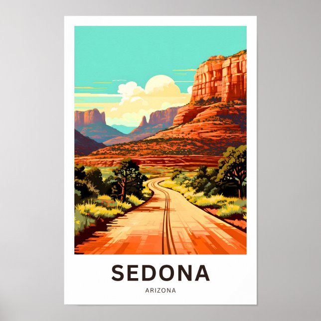 Sedona Arizona Travel Skriv ut Poster (Framsidan)
