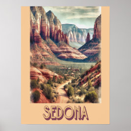 Sedona Arizona Vintage Poster
