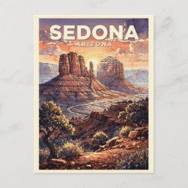 Sedona Arizona Vintage Vykort