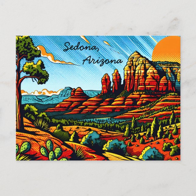 Sedona, Arizona Vykort (Framsida)