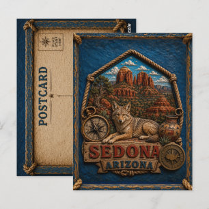 Sedona Arizona Vykort Vintage Resa