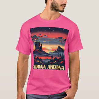 Sedona Az Hiking utomhus Mountain Sedona Usa Retr T Shirt