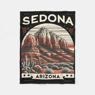 Sedona Az Vandring Utomhus Berg Sedona Usa Retr Fleecefilt