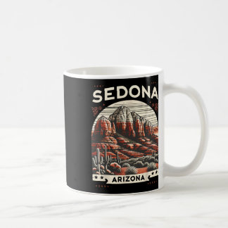 Sedona Az Vandring Utomhus Berg Sedona Usa Retr Kaffemugg