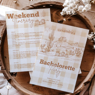 Sedona Bachelorette Resa Itinerary Inbjudningar