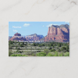 Sedona berg visitkort