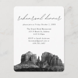 Sedona Bröllop Elegant Rehearsal Middag Tilläggskort