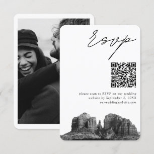 Sedona Bröllop Modern OSA QR-kod Tilläggskort