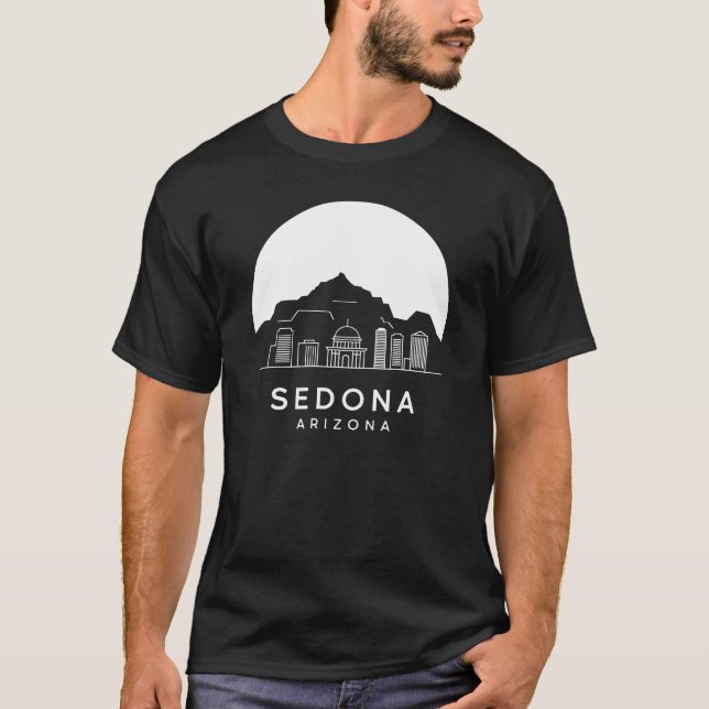Sedona City Arizona USA T Shirt (Framsida)