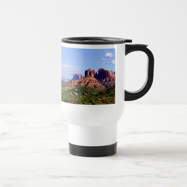 Sedona för domkyrkadalhimmel travel mug resemugg (Höger)