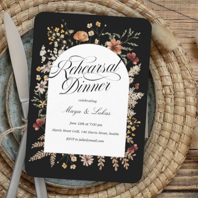 Sedona Garden Arched Rehearsal Dinner Call Inbjudningar (Skapare uppladdad)