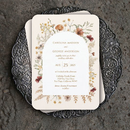 Sedona Garden Arched Wedding bjudande Inbjudningar