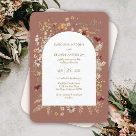 Sedona Garden Arched Wedding bjudande Inbjudningar
